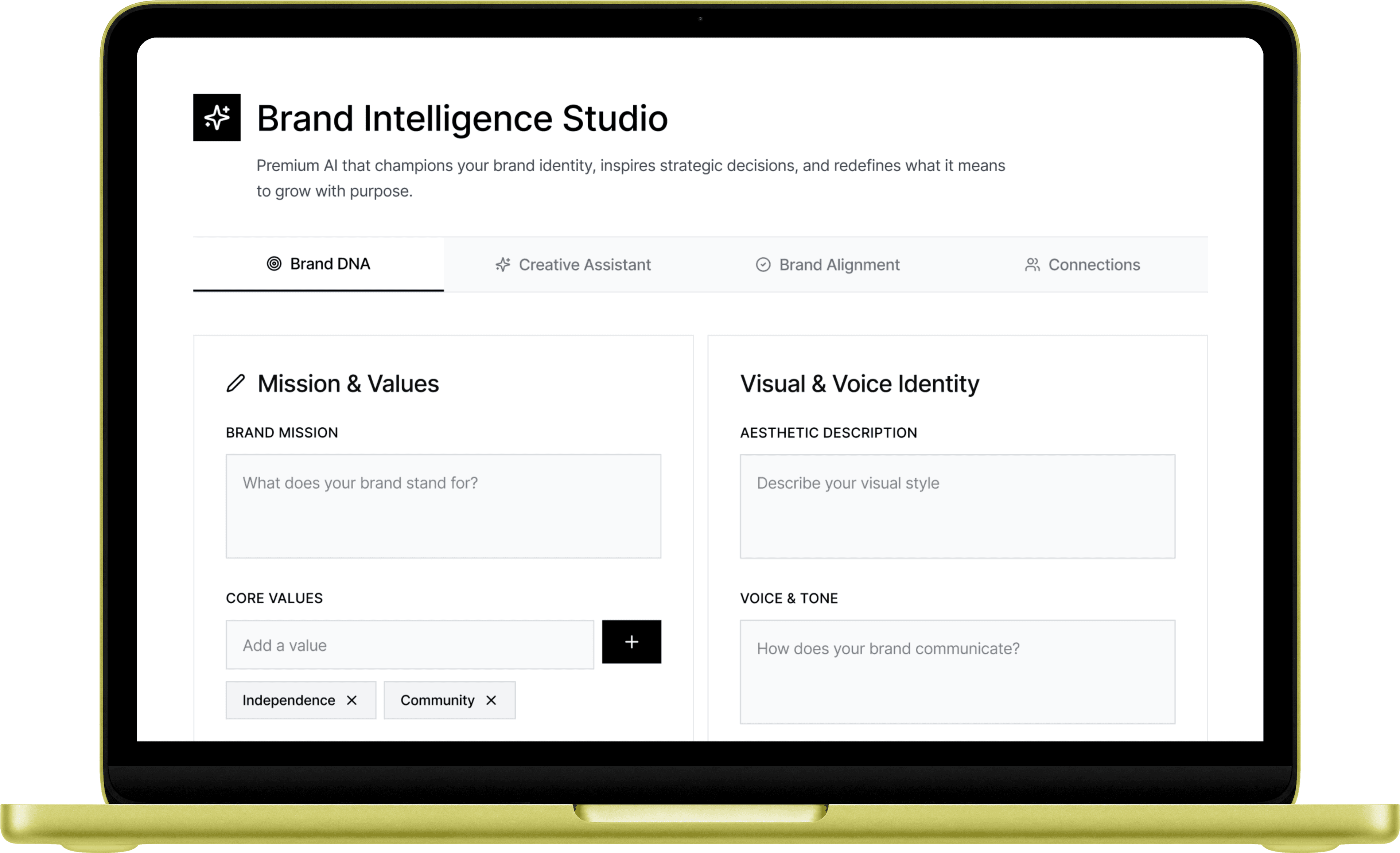 Fashion x AI case study mockup